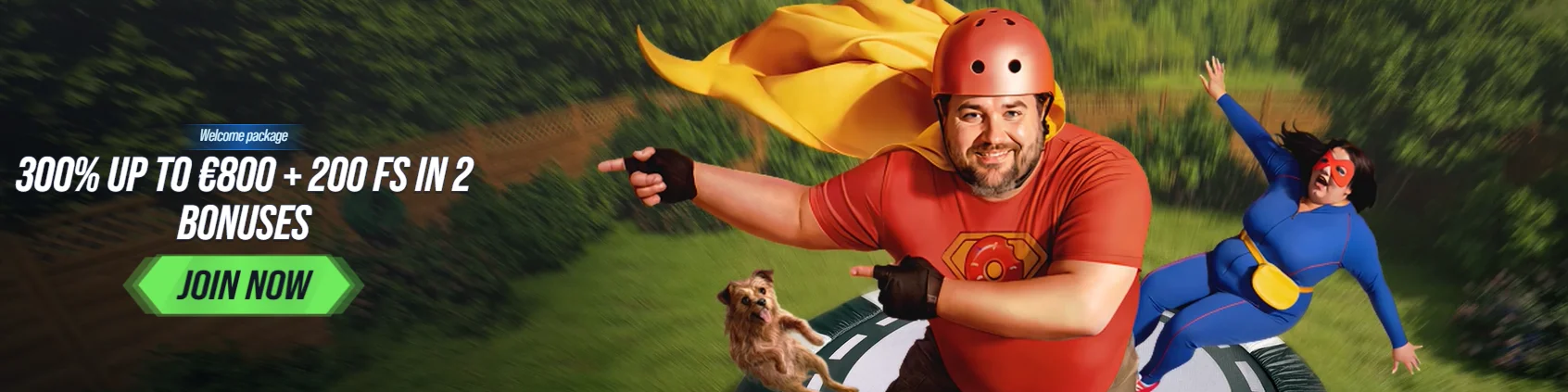 welcome package 300% up to 800 euro 200 free spins